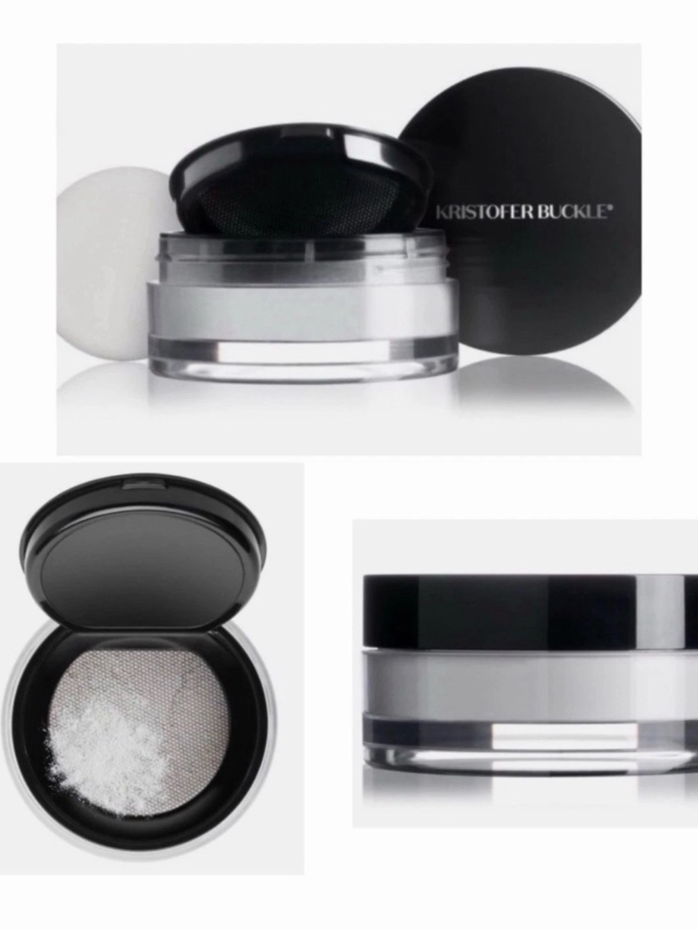 Kristofer Buckle White Translucent Setting Powder - Lot of 3